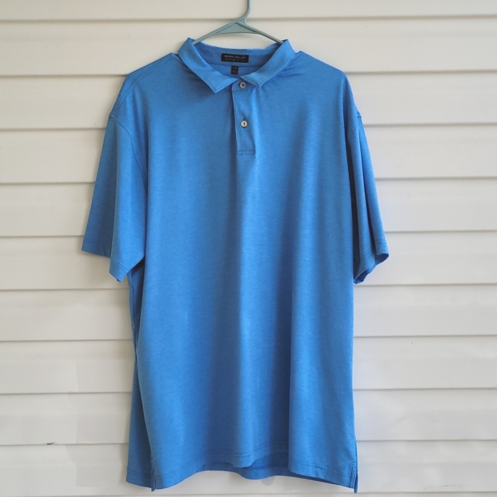 Peter Millar crown crafted  blue XL shirt